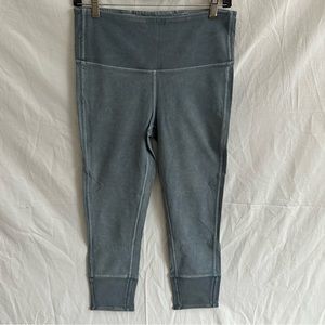 Lululemon Wunder Under Crop 23" Ribbed Size 8 in Washed Moon Blue - Style W6ASXS
